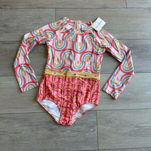 Oopsie Daisy Girls Bodysuit One Piece Swimsuit rashguard size 8